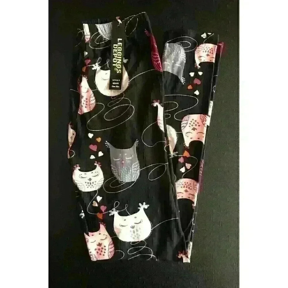 Owl Leggings OS 0-14 super soft